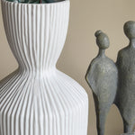 Ansford II White Textured Vase